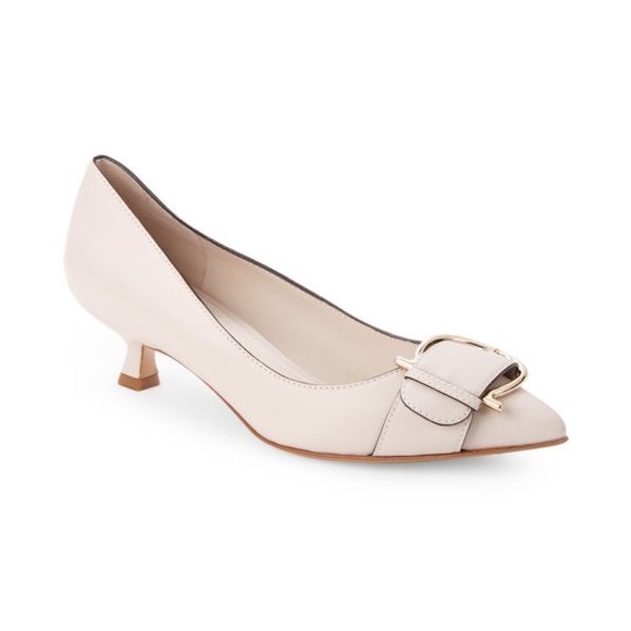 🆕 👠 SALVATORE FERRAGAMO Bione Vitello Pumps 4.0cm Color: Jasmine Size: 8C - Picture 7 of 10